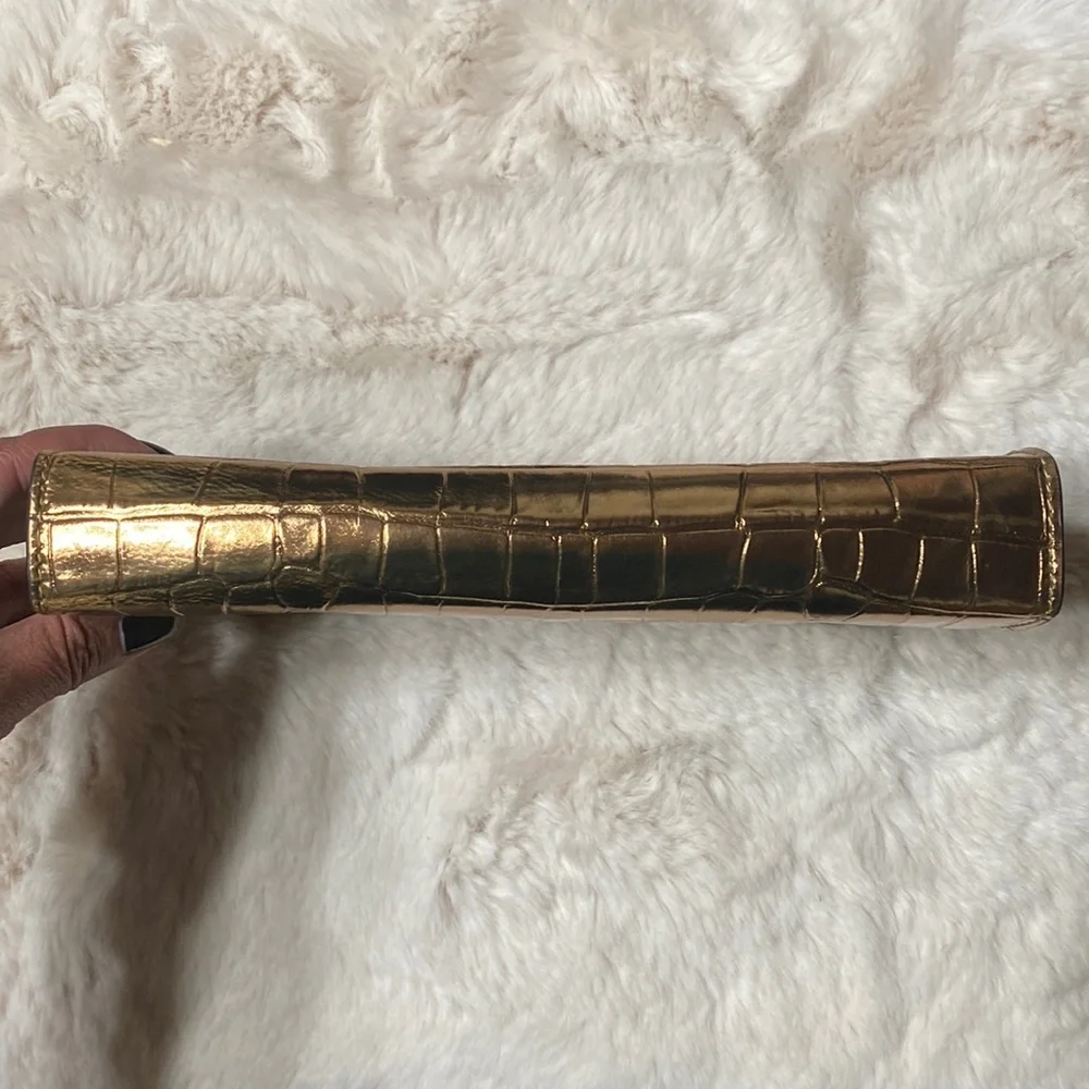 Michael Kors Embossed Leather Clutch Wallet Purse